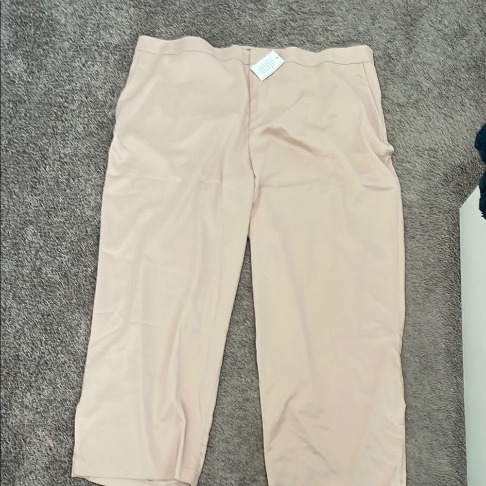 Eloquii Light Pink Satin Pants